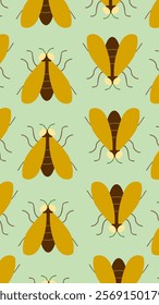 Insect pattern background. Insect illustration pattern. Insect background. Perfect for fabrics, print, textile, wallpaper, and decor. SSTKbackgrounds