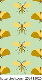 Insect pattern background. Insect illustration pattern. Insect background. Perfect for fabrics, print, textile, wallpaper, and decor. SSTKbackgrounds