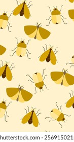 Insect pattern background. Insect illustration pattern. Insect background. Perfect for fabrics, print, textile, wallpaper, and decor. SSTKbackgrounds