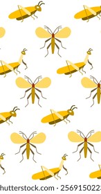 Insect pattern background. Insect illustration pattern. Insect background. Perfect for fabrics, print, textile, wallpaper, and decor. SSTKbackgrounds