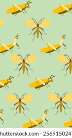 Insect pattern background. Insect illustration pattern. Insect background. Perfect for fabrics, print, textile, wallpaper, and decor. SSTKbackgrounds