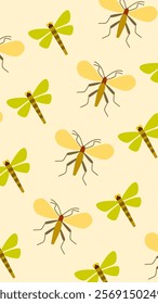 Insect pattern background. Insect illustration pattern. Insect background. Perfect for fabrics, print, textile, wallpaper, and decor. SSTKbackgrounds