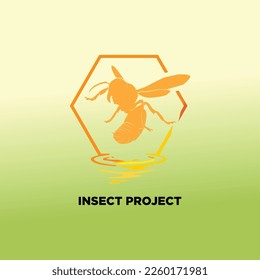 the INSECT PROJECT vector fit for company icon