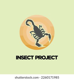 the INSECT PROJECT vector fit for company icon