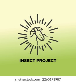 icono del vector INSECT PROJECT para la compañía