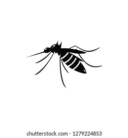 Insect a realistic mosquito icon