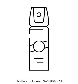 insect repellant glamping line icon vector. insect repellant glamping sign. isolated contour symbol black illustration