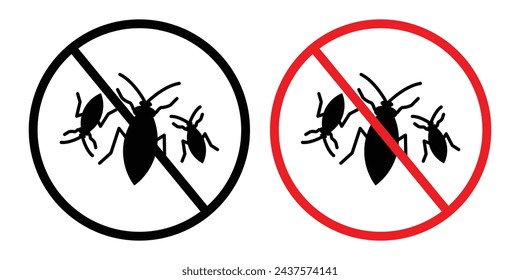 Insect Repellence Action Line Icon. Bug Deterrence Measure icon in outline and solid flat style.