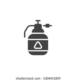 Insect repellent dispenser bottle vector icon. filled flat sign for mobile concept and web design. Pests repellent sprayer simple solid icon. Symbol, logo illustration. Pixel perfect vector graphics