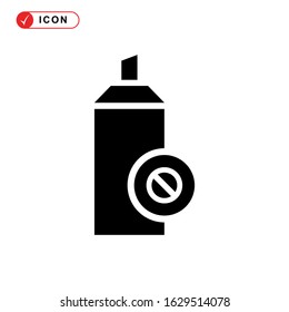 insect repellent icon or logo isolated sign symbol vector illustration - high quality black style vector icons
