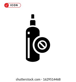 insect repellent icon or logo isolated sign symbol vector illustration - high quality black style vector icons
