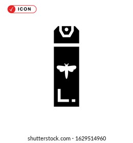 insect repellent icon or logo isolated sign symbol vector illustration - high quality black style vector icons
