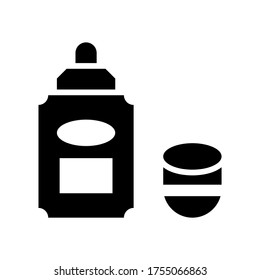 Insektenabwehrsymbol oder -logo, einzelne Zeichen Symbol, Vektorgrafik - hochwertige Vektorsymbole in schwarzem Stil
