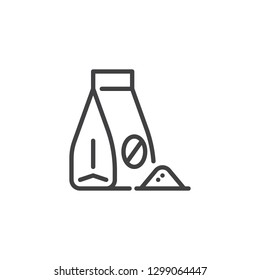 Insect repellent pack line icon. linear style sign for mobile concept and web design. insect repellent powder outline vector icon. Symbol, logo illustration. Pixel perfect vector graphics
