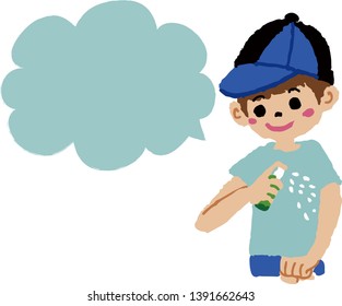 insect repellent spray boy summer
