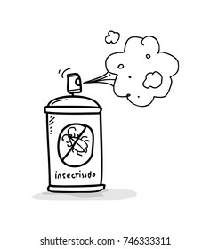 insect repellent spray doodle