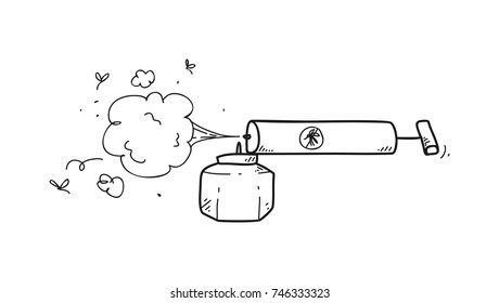 insect repellent spray doodle