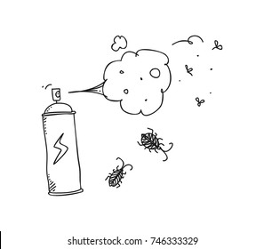 insect repellent spray doodle