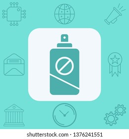 Insect repellent vector icon sign symbol