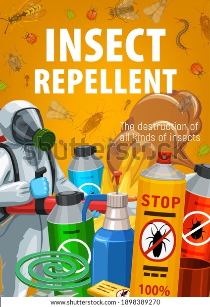 Insect Repellents Home Disinfection Pest Control Stock Vector (Royalty ...