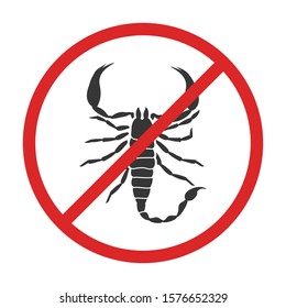 Insect scorpion vector icon.Black vector icon isolated on white background insect scorpion .