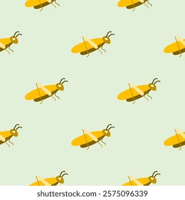 Insect seamless pattern. Insect illustration. Insect background. Perfect for fabric, textile, wallpaper, decor, illustration, print, packaging of products. SSTKbackgrounds