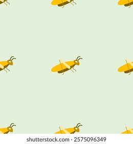 Insect seamless pattern. Insect illustration. Insect background. Perfect for fabric, textile, wallpaper, decor, illustration, print, packaging of products. SSTKbackgrounds