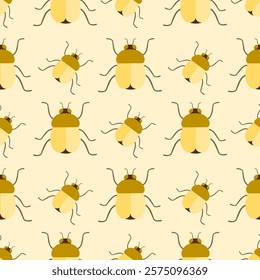 Insect seamless pattern. Insect illustration. Insect background. Perfect for fabric, textile, wallpaper, decor, illustration, print, packaging of products. SSTKbackgrounds