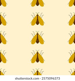 Insect seamless pattern. Insect illustration. Insect background. Perfect for fabric, textile, wallpaper, decor, illustration, print, packaging of products. SSTKbackgrounds