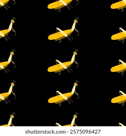 Insect seamless pattern. Insect illustration. Insect background. Perfect for fabric, textile, wallpaper, decor, illustration, print, packaging of products. SSTKbackgrounds