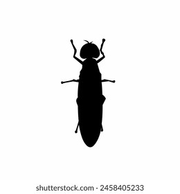 Insect silhouette illustration vector design