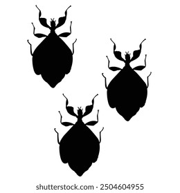 insect silhouette vector design in black on a white background