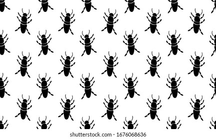 Insect simple icons set - vector collection of bugs symbols in thin line style