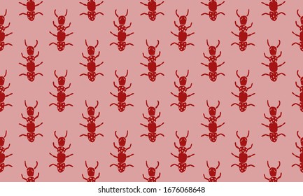Insect simple icons set - vector collection of bugs symbols in thin line style