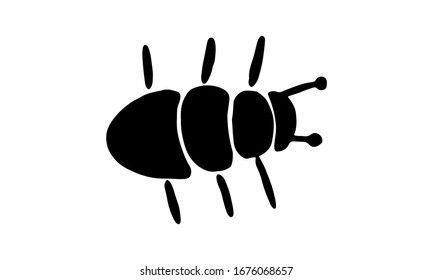 Insect simple icons set - vector collection of bugs symbols in thin line style