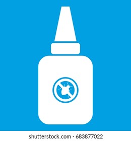 Insect spray icon white
