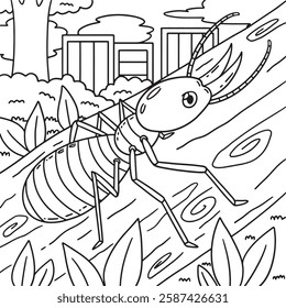 Insect Termite Animal Coloring Page for Kids