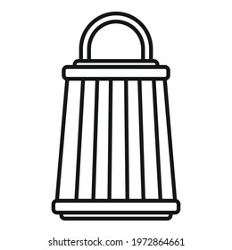 Insect trap lamp icon. Outline Insect trap lamp vector icon for web design isolated on white background