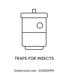 Insektenfalle Symbol, Vektorgrafik der Imkerei.
