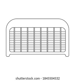 Insect trap vector icon.Outline vector icon isolated on white background insect trap.