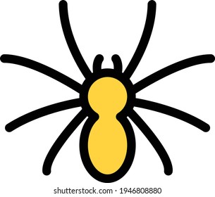 insect vector color line icon