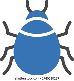 insect vector glyph color icon