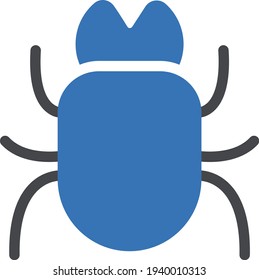 insect vector glyph color icon