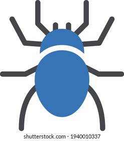 insect vector glyph color icon