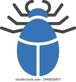 insect vector glyph color icon