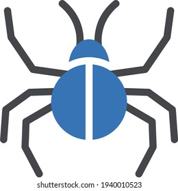 insect vector glyph color icon