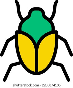 insektenartige Vektorgrafik auf transparentem Hintergrund.Hochwertige Symmbols.Stroke Vektorsymbole für Konzept und Grafikdesign.