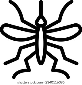insektenartige Vektorgrafik auf transparentem Hintergrund.Hochwertige Symmbols.Stroke Vektorsymbol für Konzept und Grafikdesign. 
