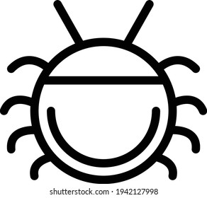 insect vector thin line icon