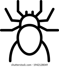 insect vector thin line icon